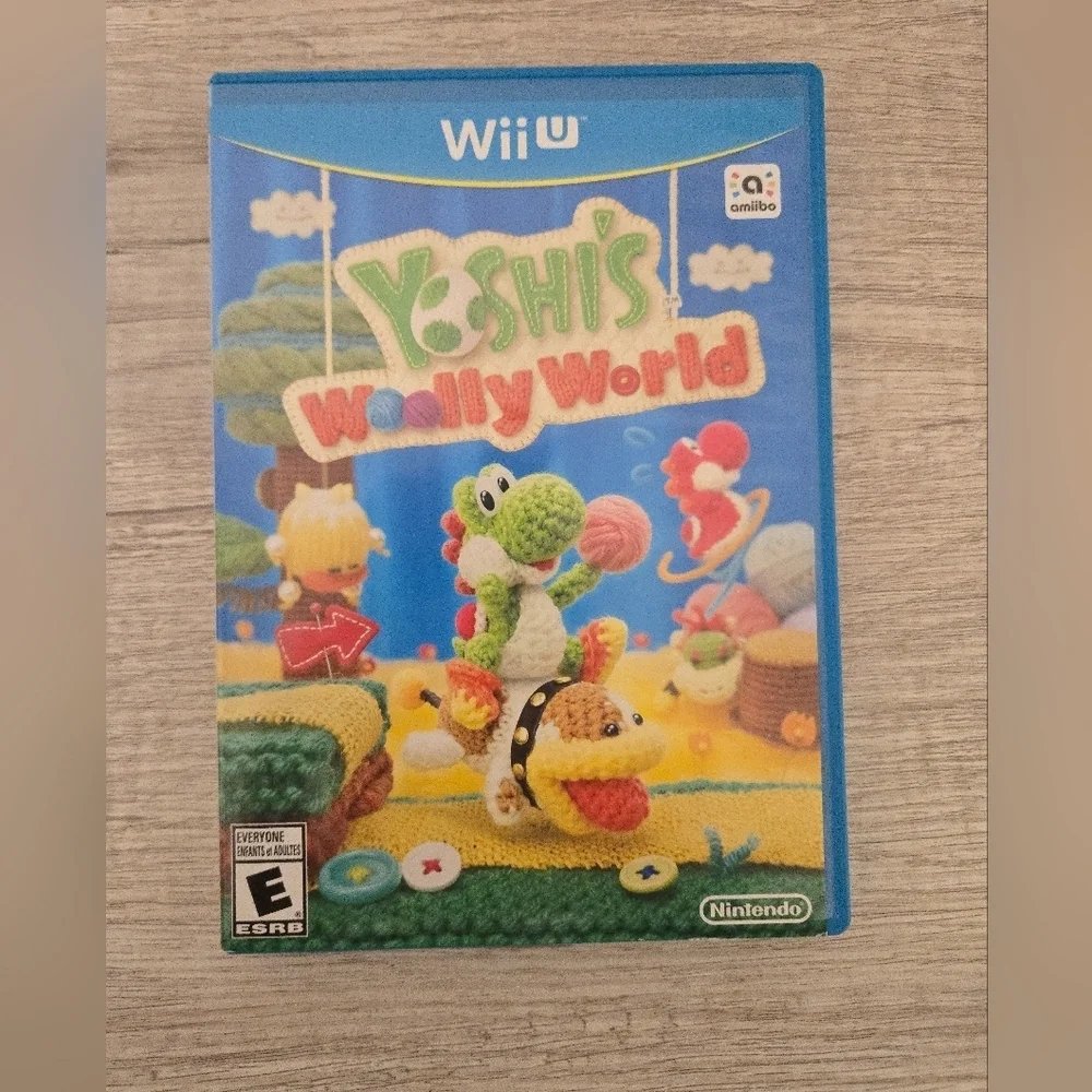 Yoshi's Woolly World (Wii U, 2015) Video Game No Manual Has Insert